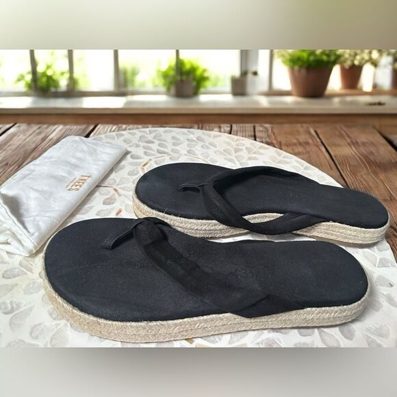 New TKEES Hera Suede Leather espadrille Sandals Platform Flats - Picture 12 of 15